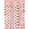 Deurgordijn - hartjes - folie - roségoud - 100 x 185cm