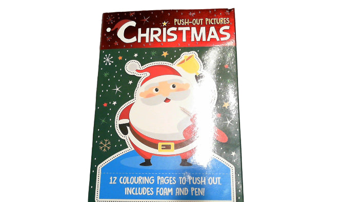 Push-out pictures Christmas15x21x1,5cm, 12 sheets