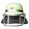 Helm brandweer lichtgeel