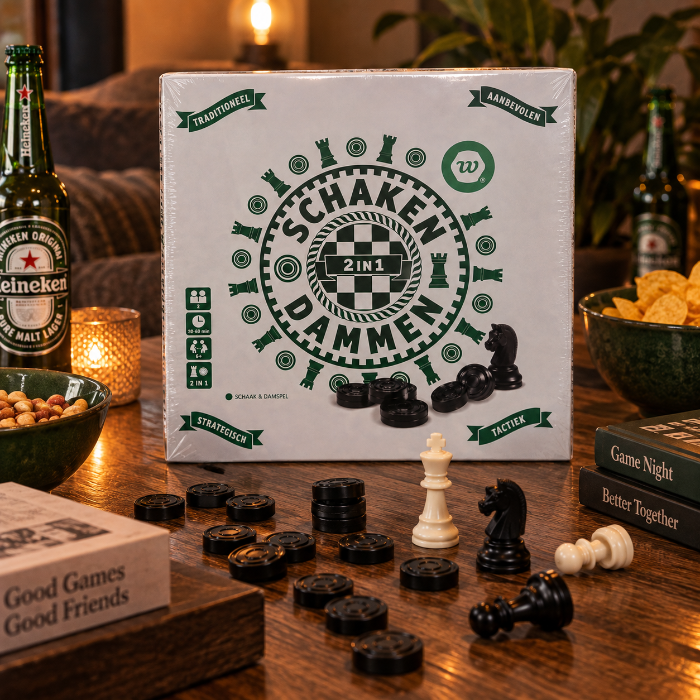 Schaken/dammen 2-in-1