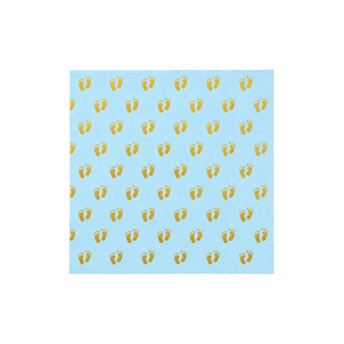 servetten-geboorte-jongen-blauw-20st