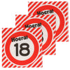 Servetten-18j-aar-verkeersbord-20st