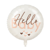 Folieballon geboorte baby bruin 45cm
