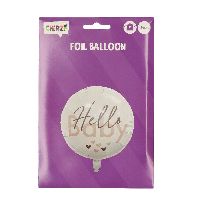 Folieballon-geboorte-baby-bruin-45cm