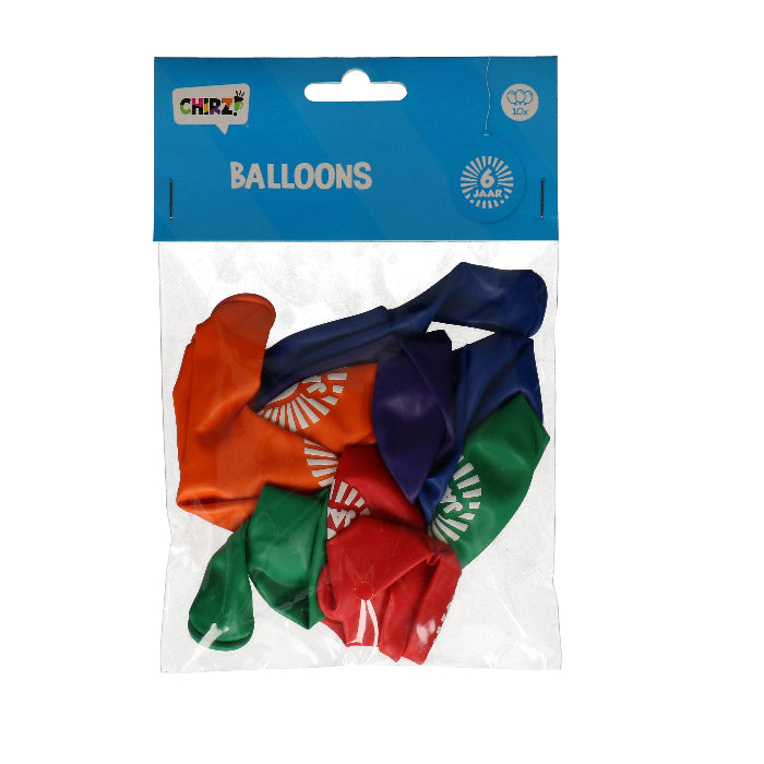 8717928340720_1 Ballonnen - 6 jaar - 30cm - 10st