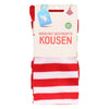 Kousen gestreept rood/wit one size