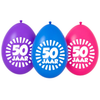 Ballonnen 50 jaar 30cm 10 stuks