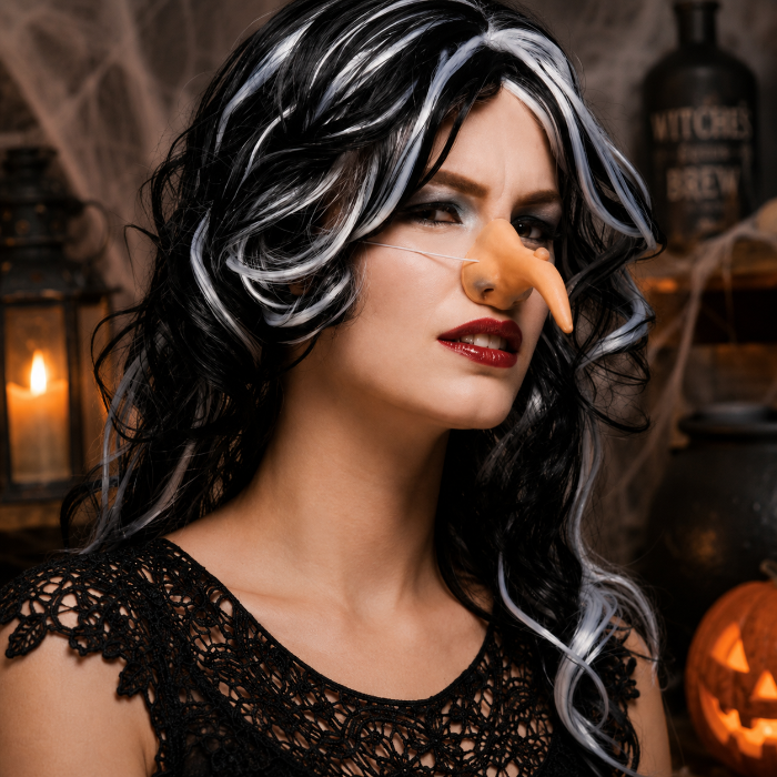 Heksenneus Halloween beige