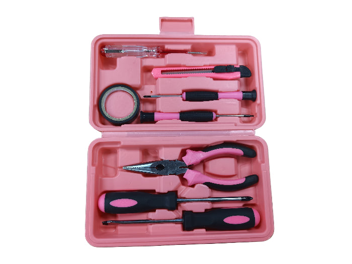 doe-het-zelfgereedschapssets-roze-9-stuks