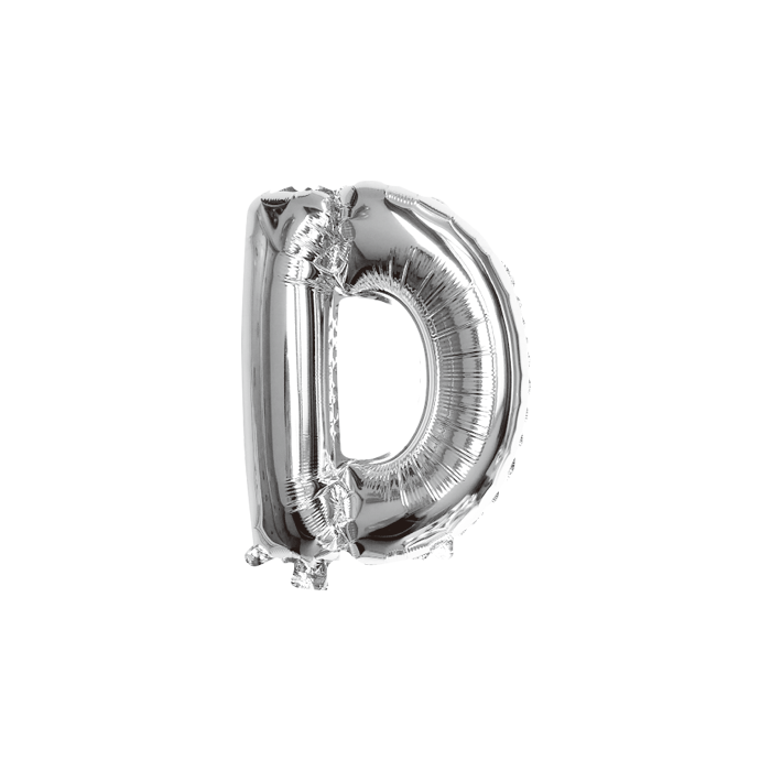 folieballon-letter-d-zilver