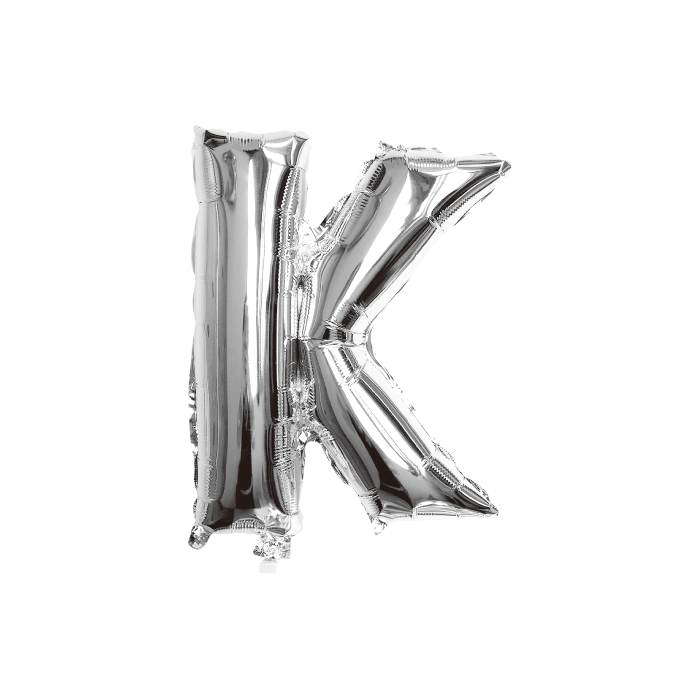 folieballon-letter-k-zilver