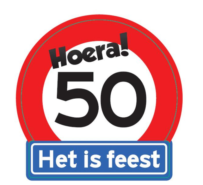 Verkeersbord-Hoera-50