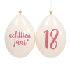 Ballonnen 18 jaar roségoud 10 stuks