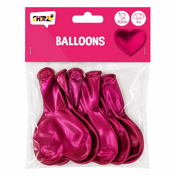ballonnen-hart-parelmoer-donkerroze-30cm-4-stuks-1