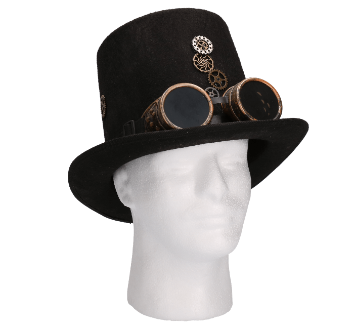 8717928411567_1 Hoed steampunk bril
