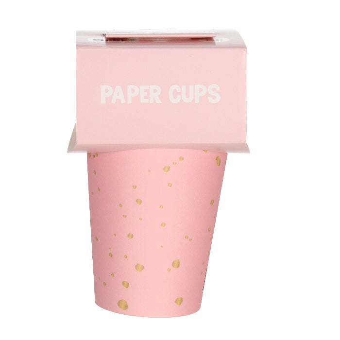 8717928413110_1 Bekers Pink Party 8st