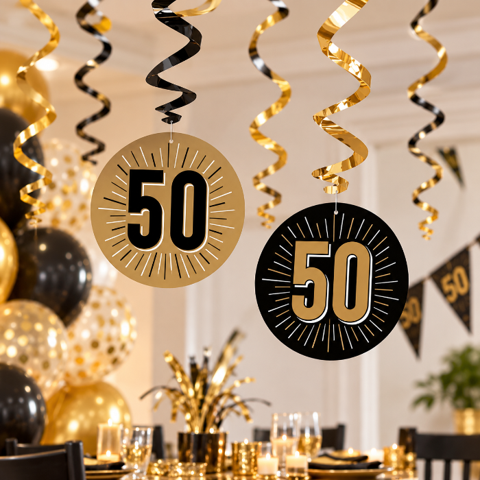 swirls-hangdecoratie-50-jaar-zwart-goud-6st