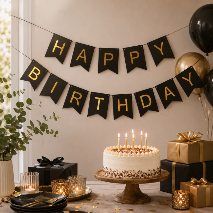 Vlaggenlijn Happy Birthday - 3m