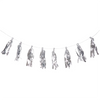 Tassel slinger zilver 4m 12 stuks