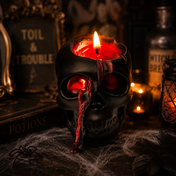 kaars-halloween-schedel-zwart-1
