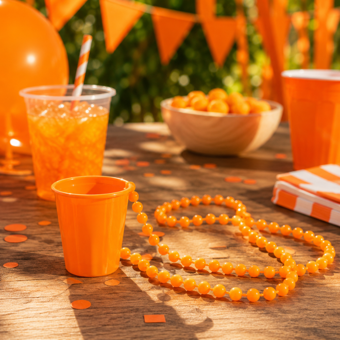 Ketting shotglas oranje