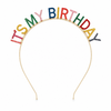 Diadeem It's my birthday meerkleurig