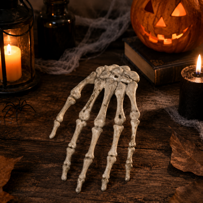 Botten Halloween hand wit