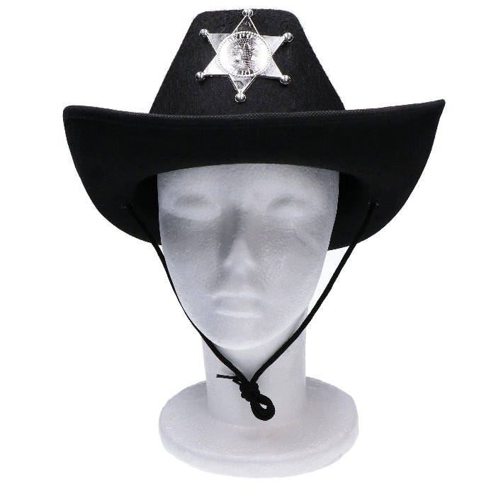 hoed-cowboy-zwart-met-badge