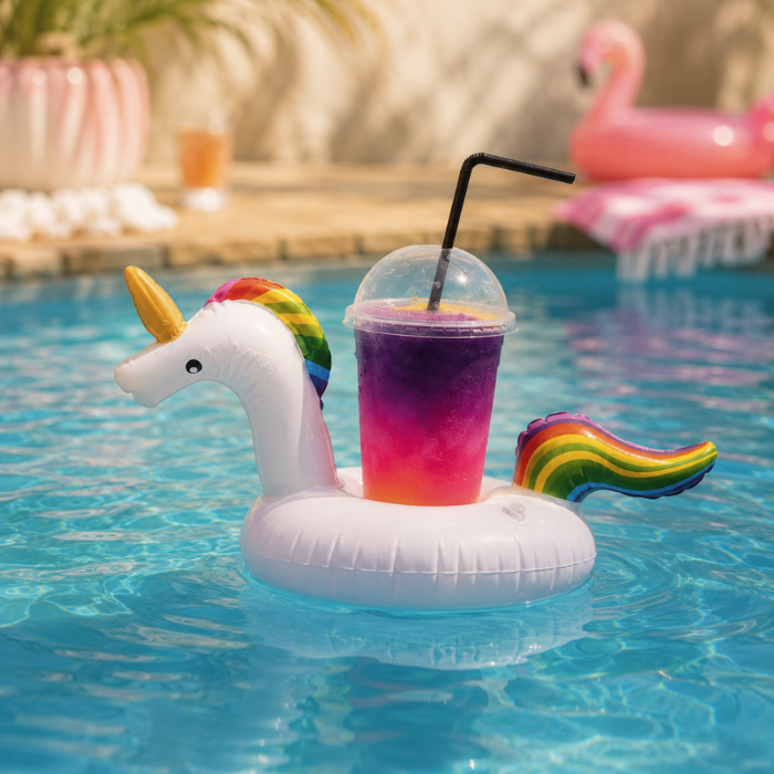 Bekerhouder opblaasbaar Unicorn