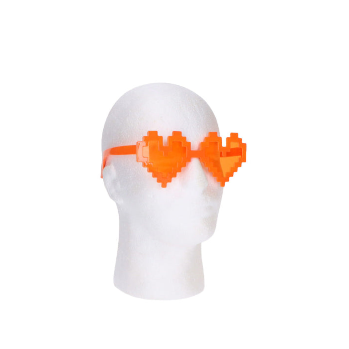 partybril-hart-pixel-oranje