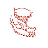 Gezichtsjuwelen - Halloween - rood