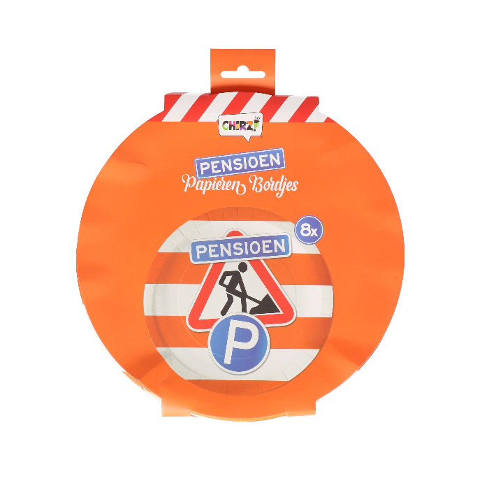 Pensioen-gebaksbordjes-groot8st