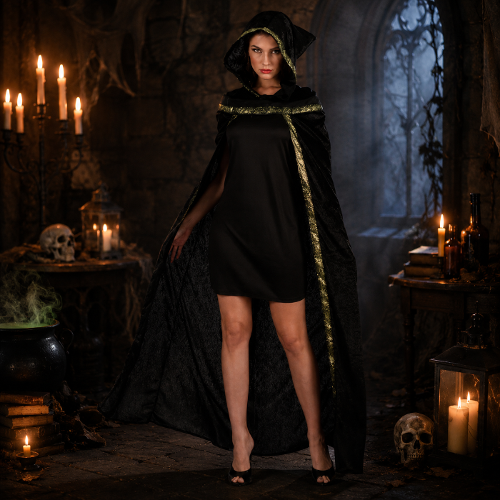 Kostuum Halloween heks dames one size