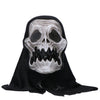 Masker - Halloween - creepy skelet - zwart/wit