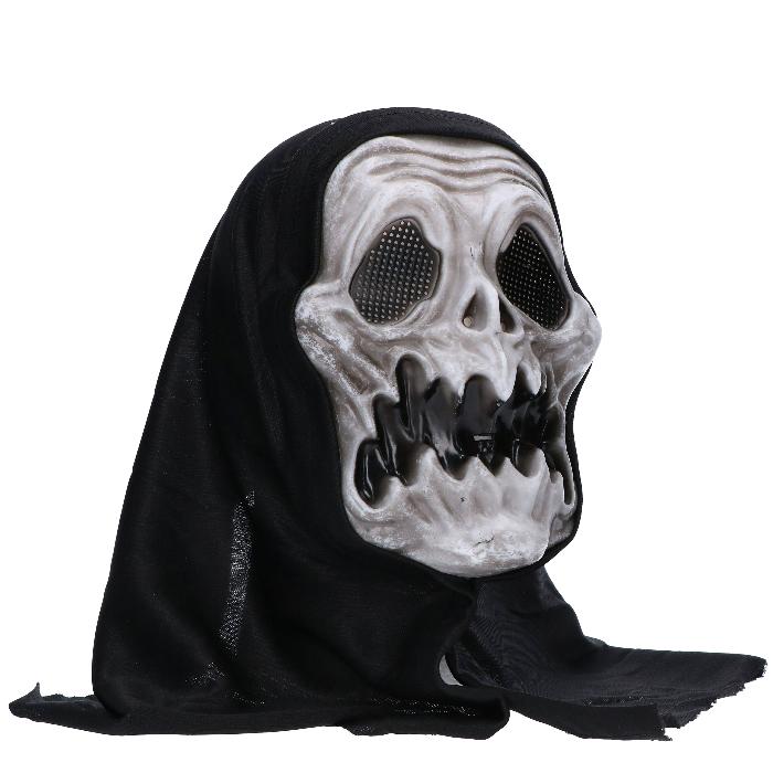 Masker - Halloween - creepy skelet - zwart/wit