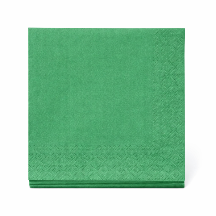 servetten-3-laags-groen-33x33cm-20-stuks