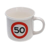 Mok 50 jaar verkeersbord