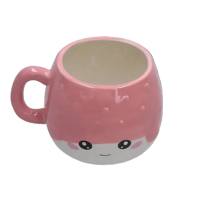 roze-beker-keramiek-gezichtje-met -glimlach