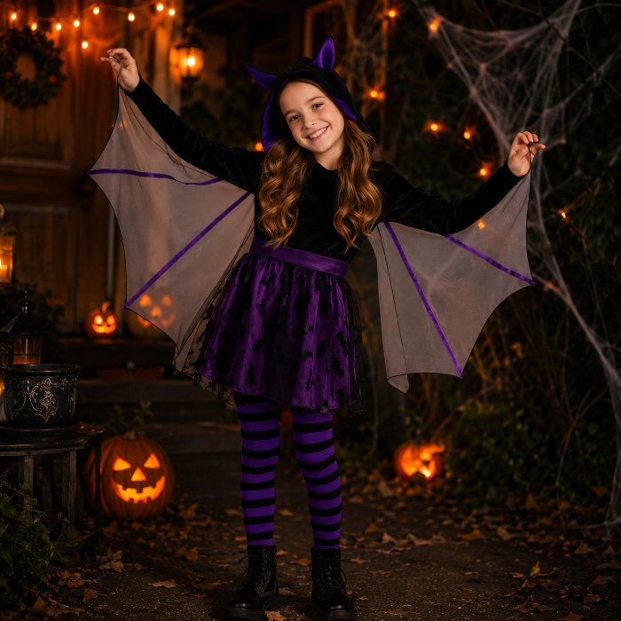 Kostuum vleermuis meisje - 8-10 years