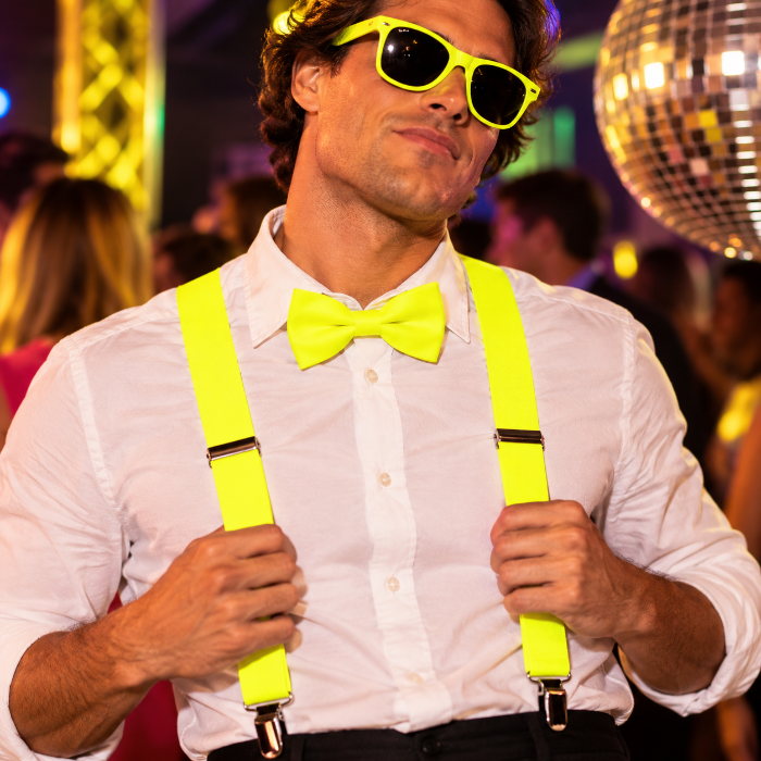 Bretels neon geel