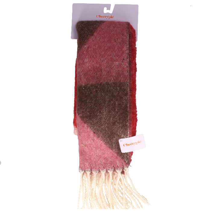 Sjaal-donkerroze-donkergroen