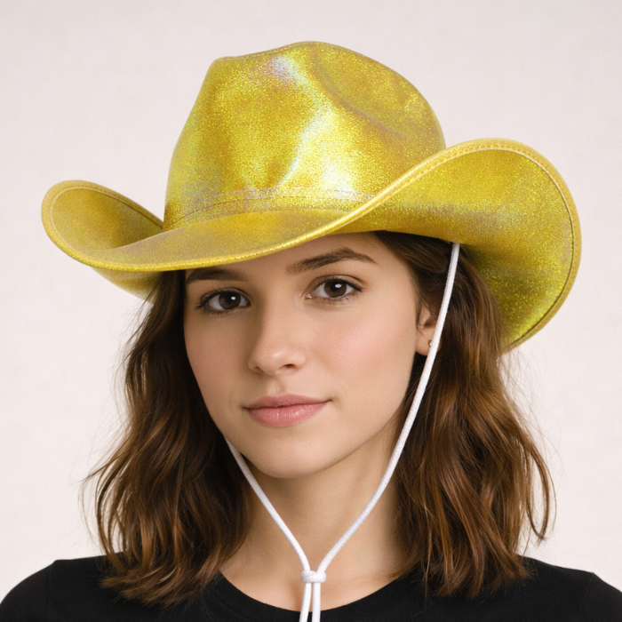 cowboyhoed-holografisch-goud
