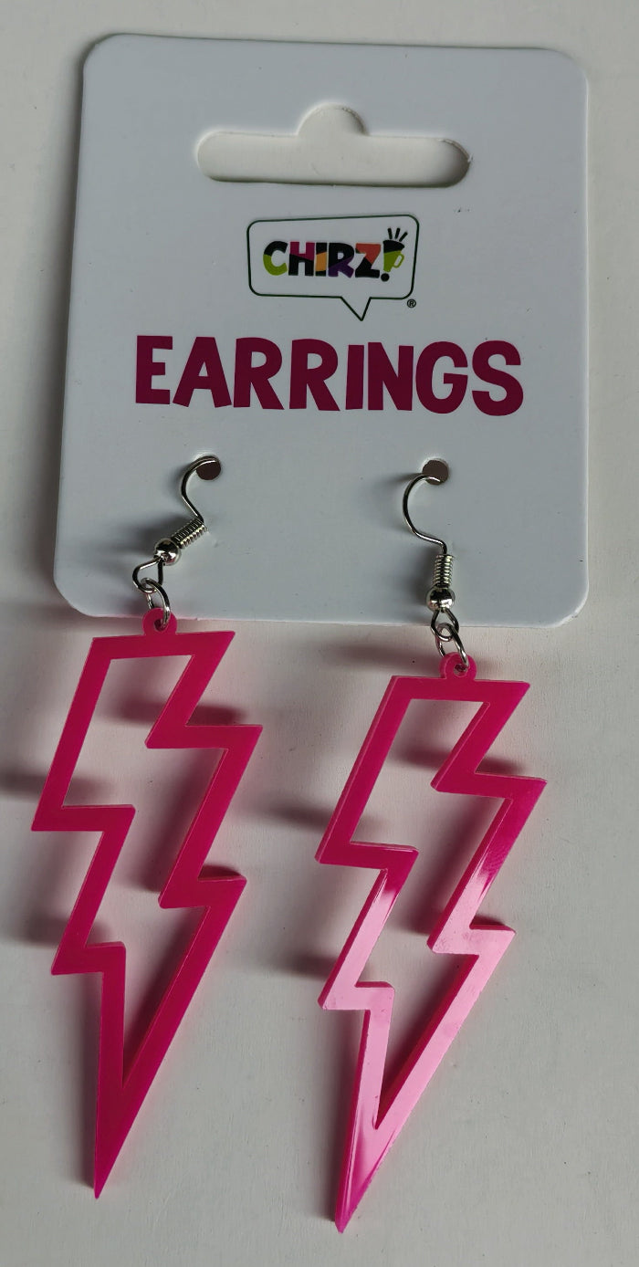 Oorbellen-flash-neon-roze