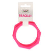 armbanden-hoekig-neon-roze-set-2-stuks