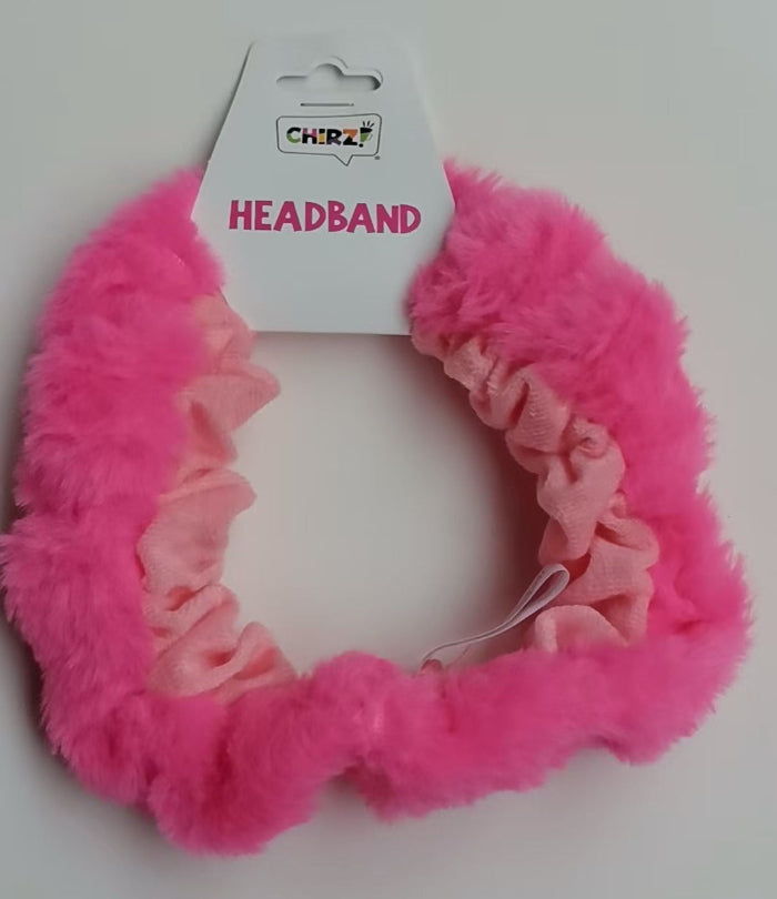 Hoofdband-neon-roze