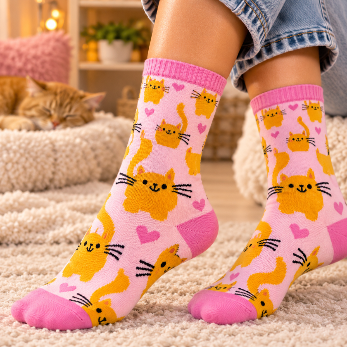 sokken-funny-love-cats-maat-36-41