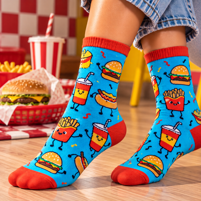 sokken-funny-fast-food-maat-36-41