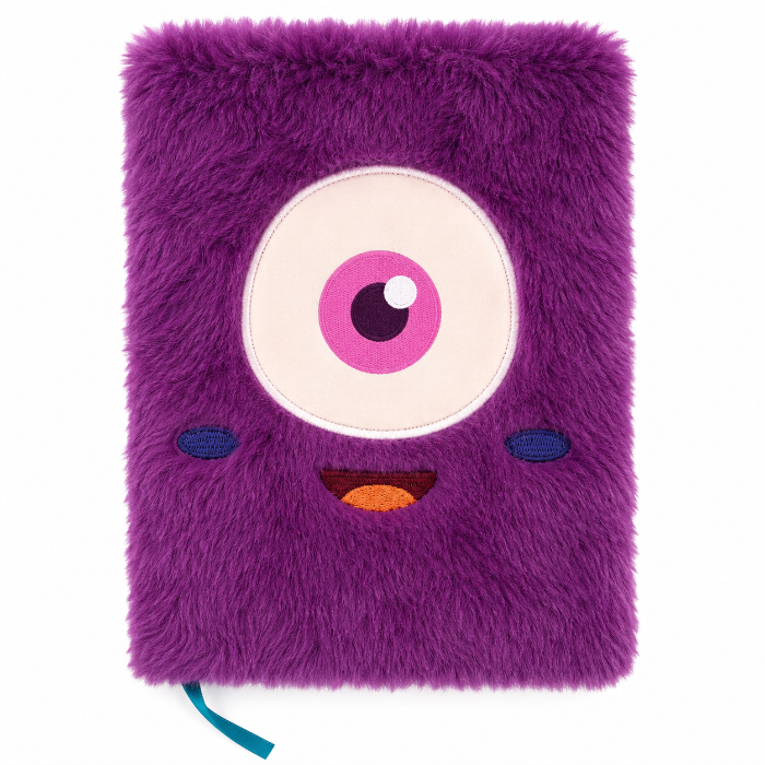 monster-pluizig-notitieboek-a5-paars