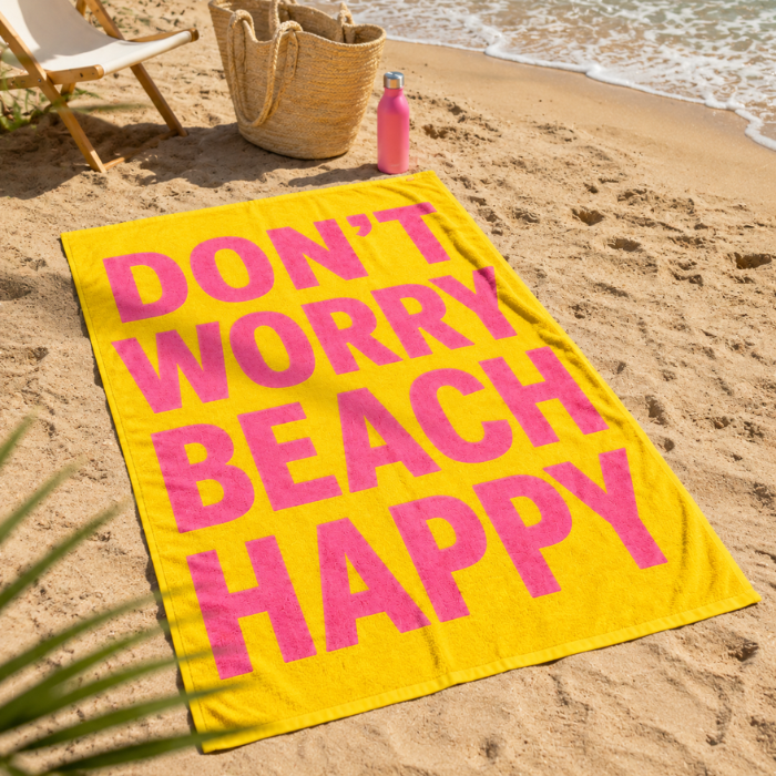 Strandlaken Don't worry beach happy