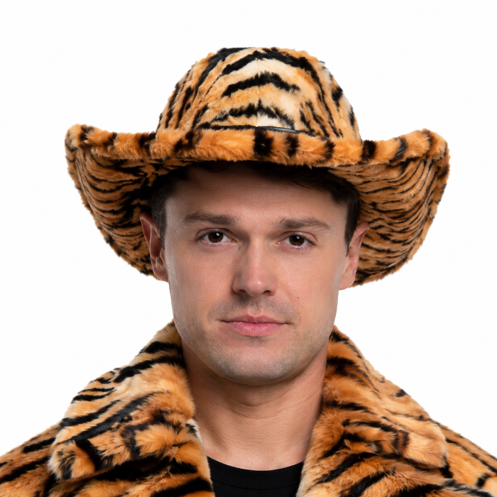 cowboyhoed-tijger-pluche
